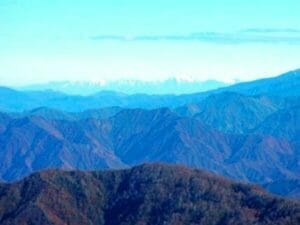 八海山から見た佐渡