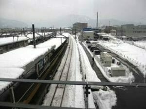 敦賀駅から小浜線の方を望む