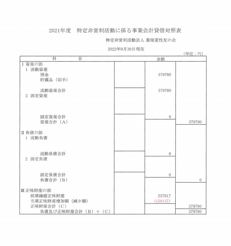 20220930_特定非営利活動に係る事業会計貸借対照表